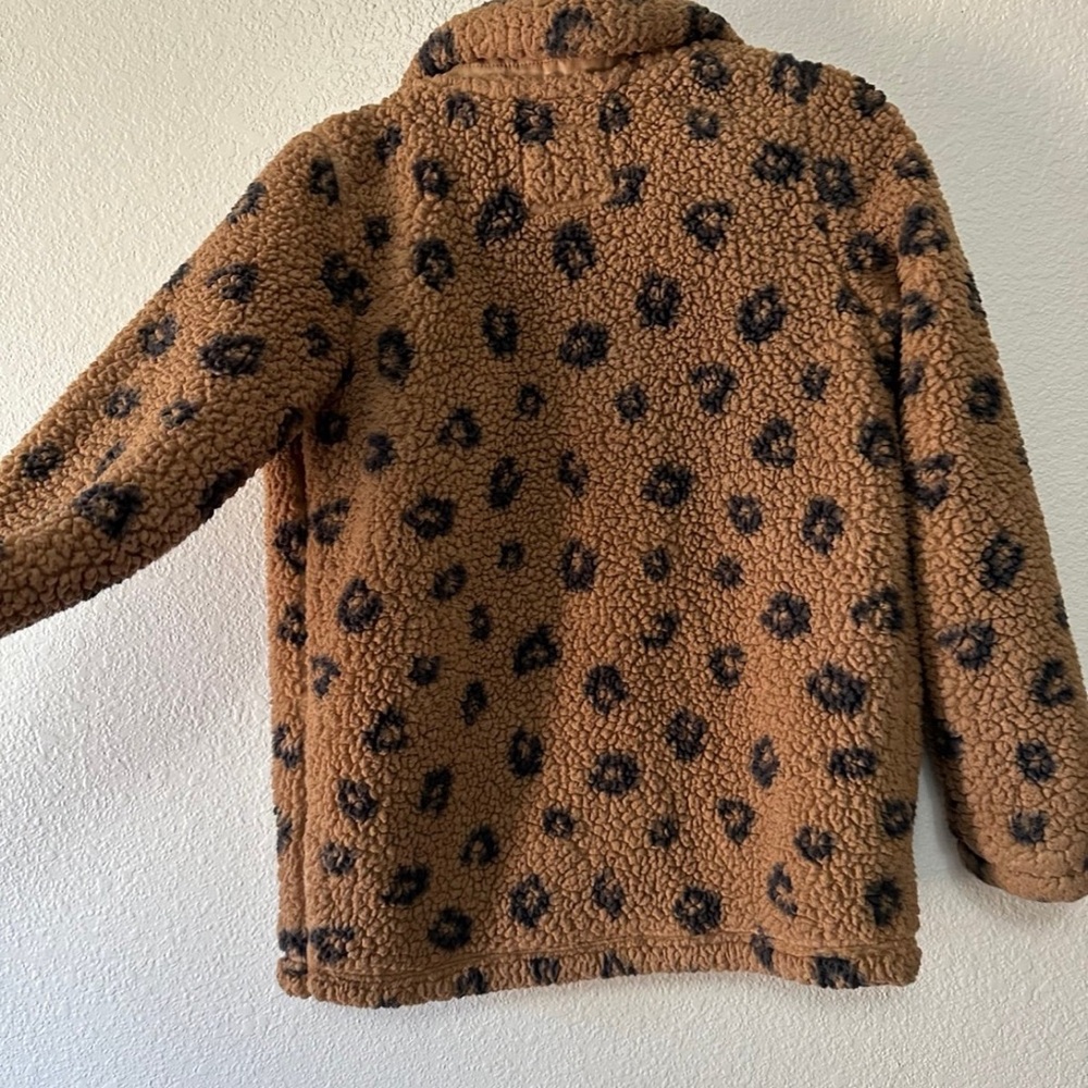 Abercrombie & Fitch Leopard Print Sherpa Jacket - Picture 4 of 4